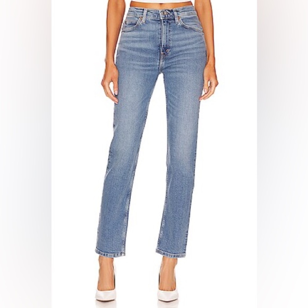 Re/Done 70s Straight High Rise Denim Jeans New Size 25 Women
